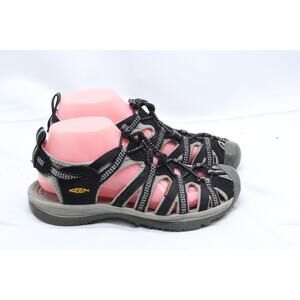 Keen Whisper Waterproof Sandals Women's Size 7.5 Gray Black Water Hiking 1008448